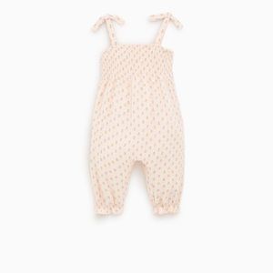 Zara baby girl summer gauzy jumpsuit 9-12